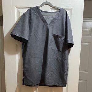 Figs Charcoal V-Neck Men's Tee